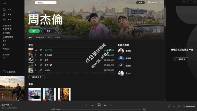 绿色便携版(全球音乐软件) PC版Spotify v1.2.72.437
