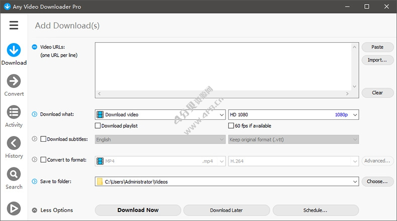 视频下载工具 Any Video Downloader Pro v9.6.2 注册便携版