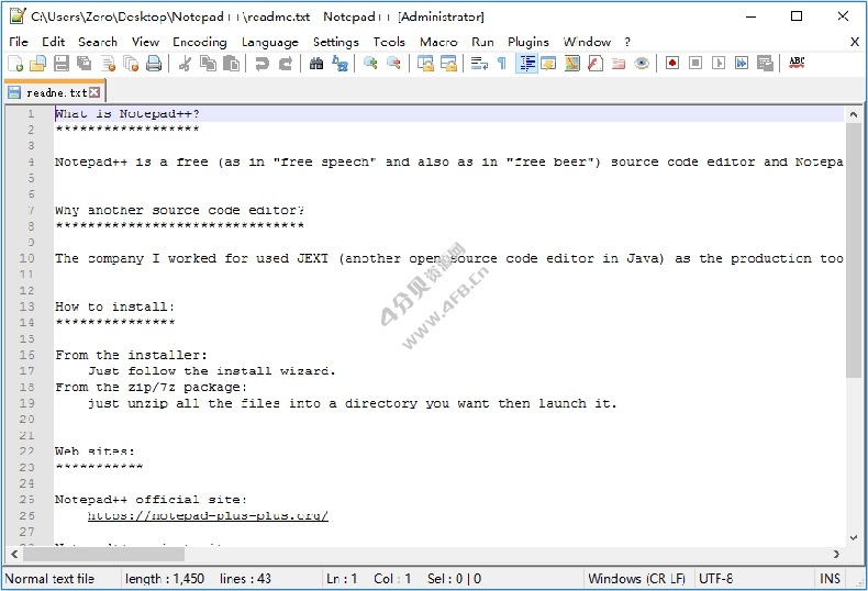 Notepad++ v8.8.6 绿色便携版(开源代码编辑器)