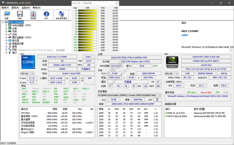 硬件信息检测 HWiNFO v8.31.5835 中文绿色单文件版