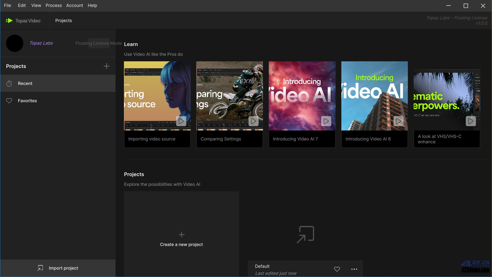AI视频修复软件 Topaz Video v1.0.3 新工作室版破解版-纯净分享